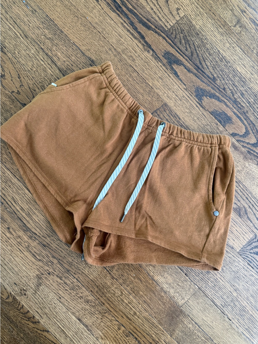 Vuori Brown Terry Drawstring Athletic Shorts